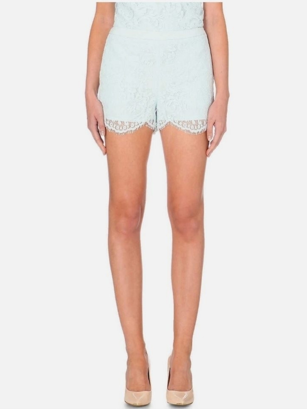 Tobi | Mint Lace Shorts